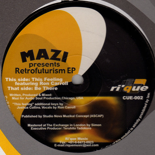 Mazi Namvar : Retrofuturism EP (12", EP)