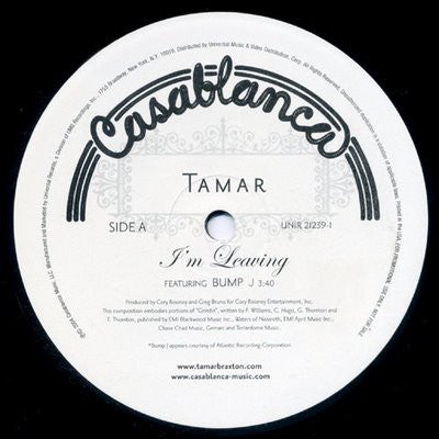 Tamar Featuring Bump J : I'm Leaving (12", Promo)