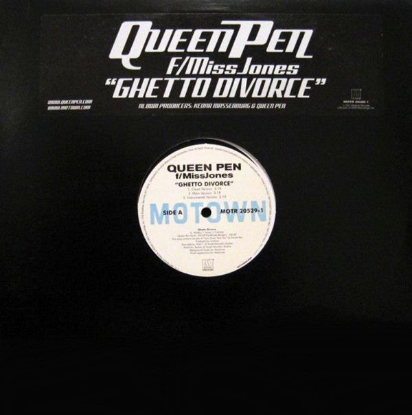 Queen Pen F/ Miss Jones (2) : Ghetto Divorce (12", Promo)