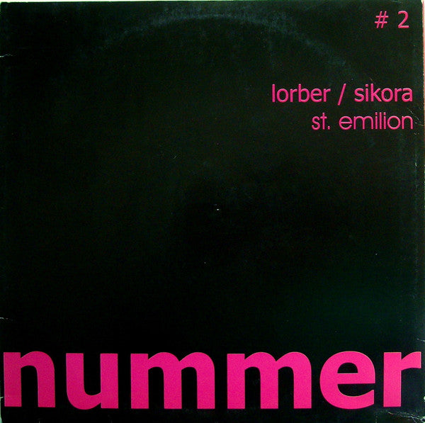 Frank Lorber / Sikora : St. Emilion (12")