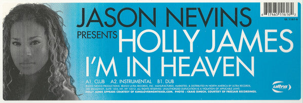 Jason Nevins Presents Holly James : I'm In Heaven (12")