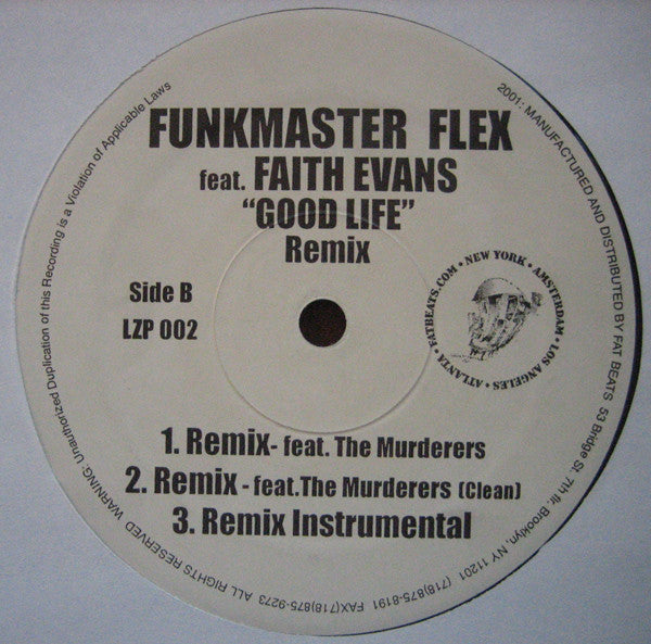 Funkmaster Flex Featuring Faith Evans : Good Life (The Remixes) (12")