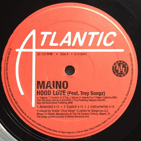 Maino : Hood Love / Hi Hater Remix (12")