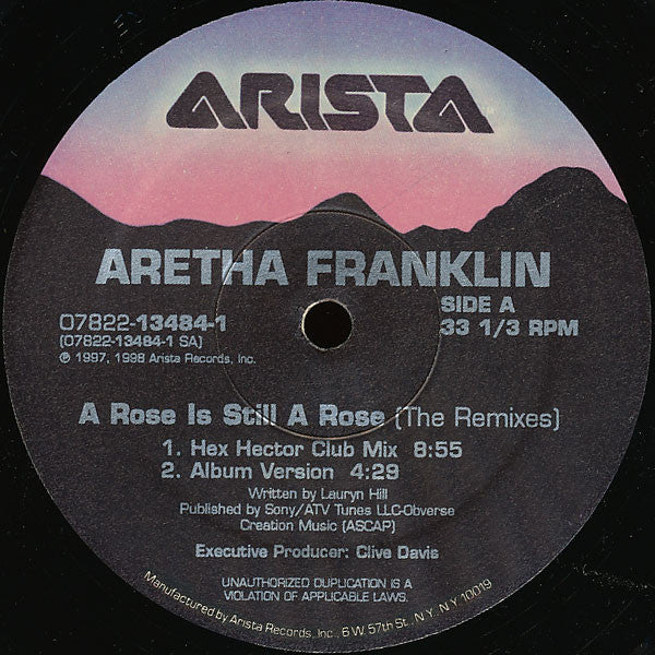 Aretha Franklin : A Rose Is Still A Rose (The Remixes) (2x12")