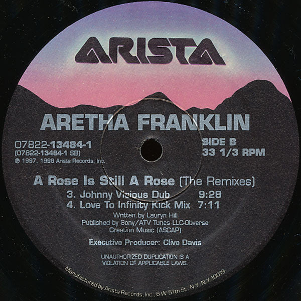 Aretha Franklin : A Rose Is Still A Rose (The Remixes) (2x12")