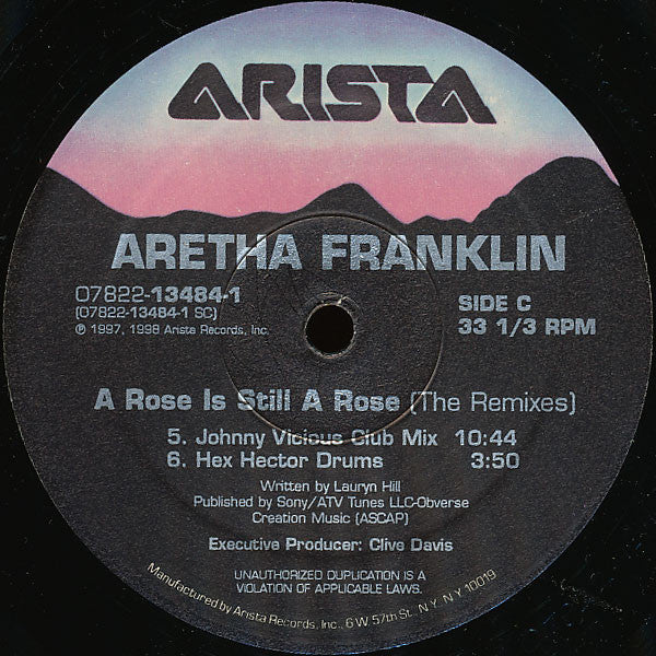 Aretha Franklin : A Rose Is Still A Rose (The Remixes) (2x12")