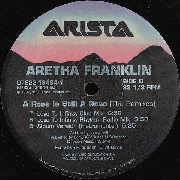 Aretha Franklin : A Rose Is Still A Rose (The Remixes) (2x12")