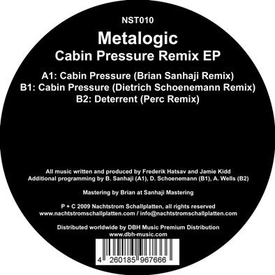 Metalogic : Cabin Pressure Remix EP (12", EP)