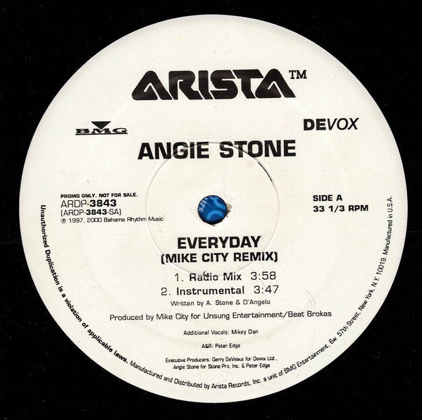 Angie Stone : Everyday (12", Promo)