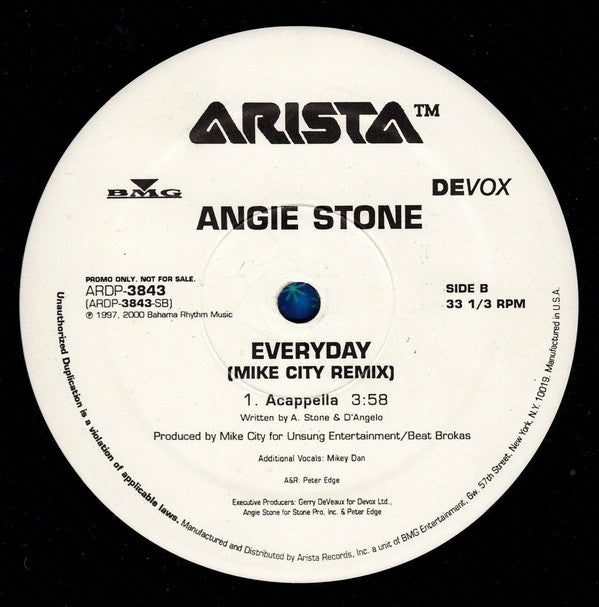 Angie Stone : Everyday (12", Promo)