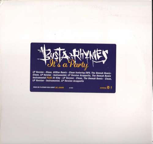 Busta Rhymes : It's A Party (12", Promo)