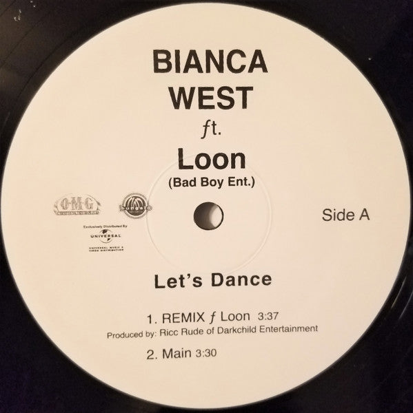 Bianca West Featuring Loon : Let's Dance (12", Single)