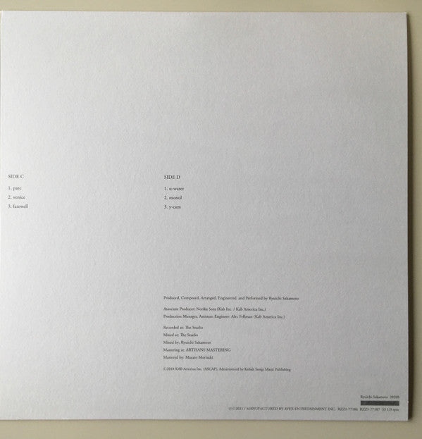 Ryuichi Sakamoto : 2020S (Box, Album, Ltd, Num + 5x12" + 7" + 7")