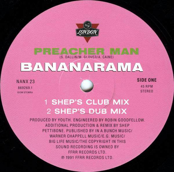 Bananarama : Preacher Man (12", Single)