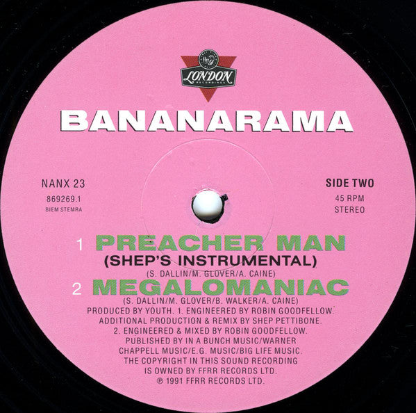 Bananarama : Preacher Man (12", Single)