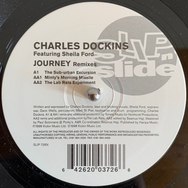 Charles Dockins Featuring Sheila Ford : Journey (Remixes) (12")