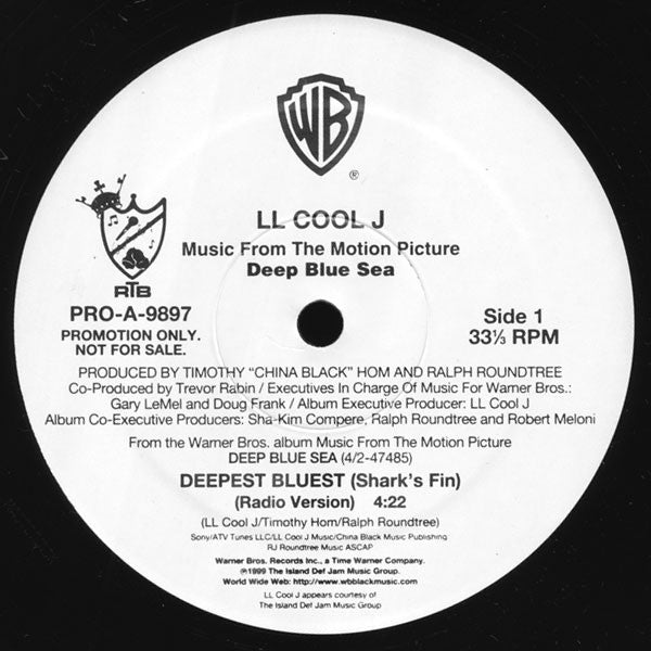 LL Cool J : Deepest Bluest (Shark's Fin) (12", Promo)