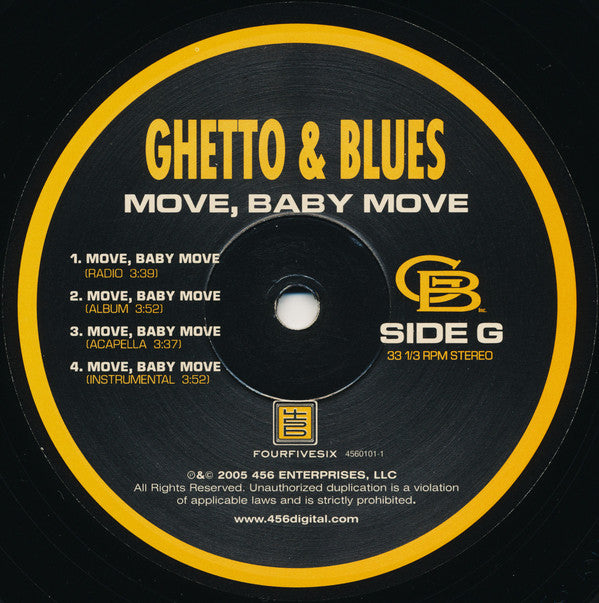 Ghetto & Blues : Move, Baby Move / Do You Really Want It (12", Single)