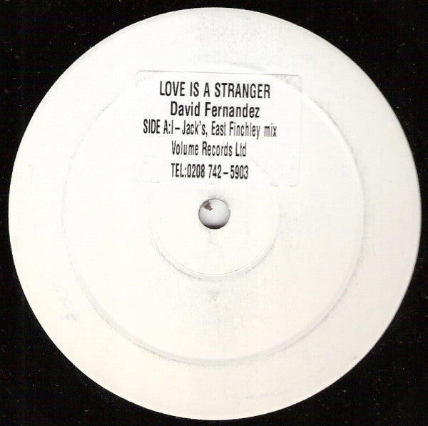 David Fernandez : Love Is A Stranger (12", W/Lbl, Sti)