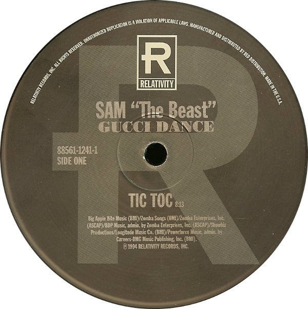 Sam The Beast : Gucci Dance Live!!! (12")