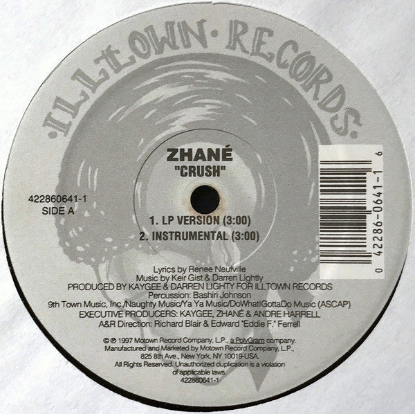 Zhané : Crush (12", Single)