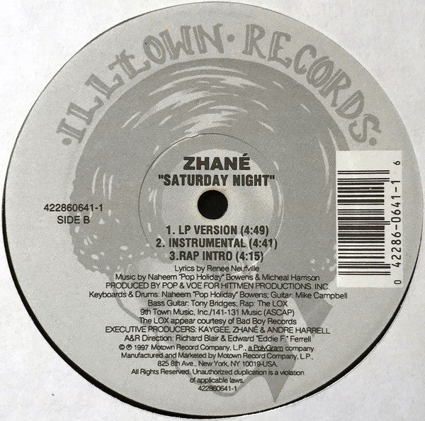 Zhané : Crush (12", Single)