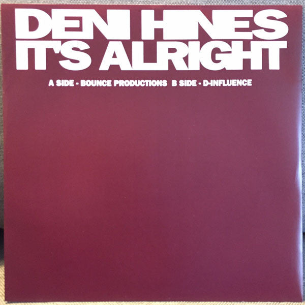 Deni Hines : It's Alright (12", Promo)