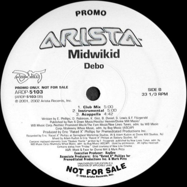 Midwikid : Like We Sposed Ta / Debo (12", Promo)