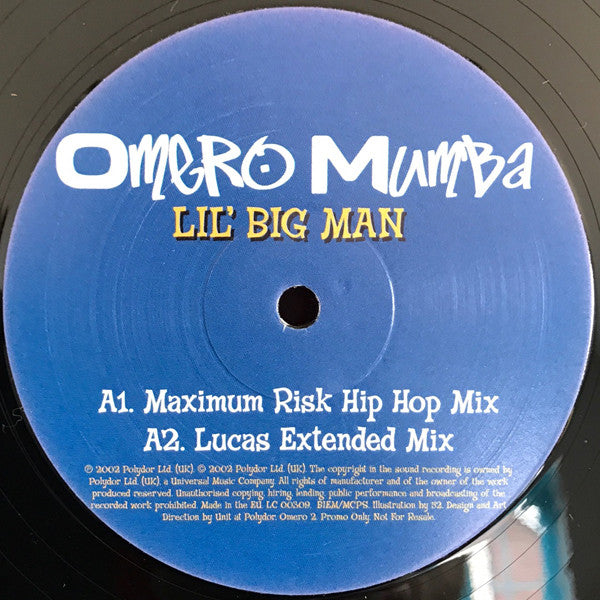 Omero Mumba : Lil' Big Man (12", Promo)