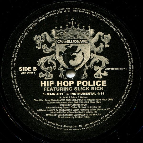 Chamillionaire : Hip Hop Police (12")