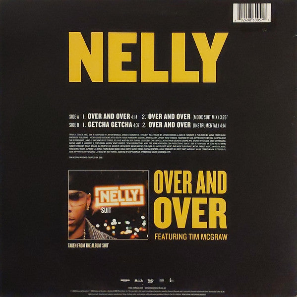 Nelly Featuring Tim McGraw : Over And Over (12", Single)