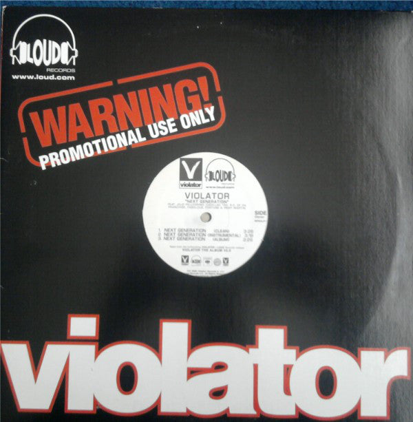 Violator (3) : Next Generation / Livin The Life (12", Single, Promo)