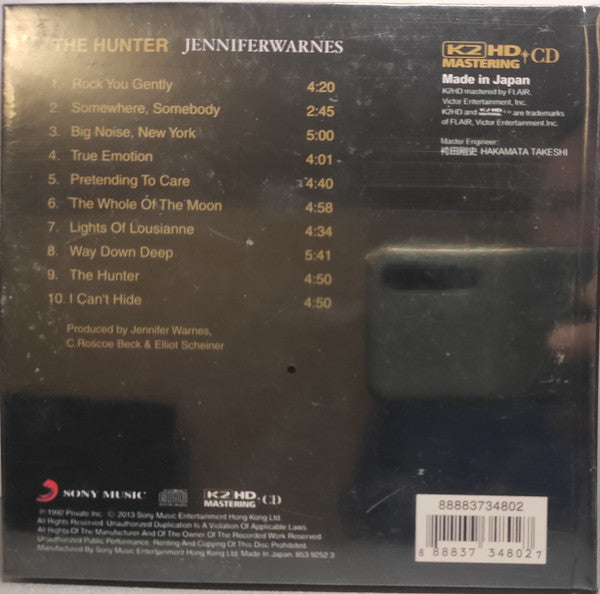 Jennifer Warnes : The Hunter (CD, Album, RE, RM, K2H)