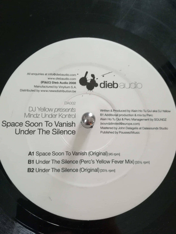 DJ Yellow Presents Mindz Under Kontrol : Space Soon To Vanish (12")