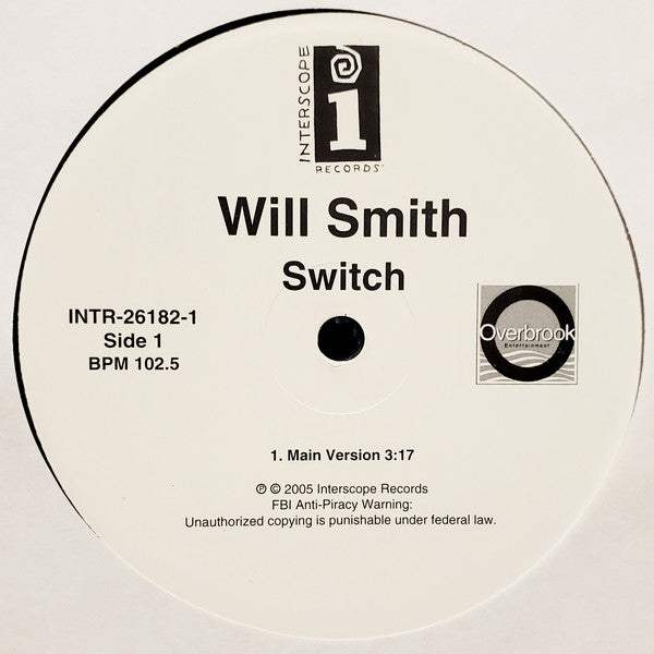 Will Smith : Switch (12", Promo)