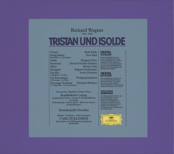 Richard Wagner, Staatskapelle Dresden, Carlos Kleiber : Tristan Und Isolde (3xSACD, Hybrid, Ltd, RE, RM + Box)