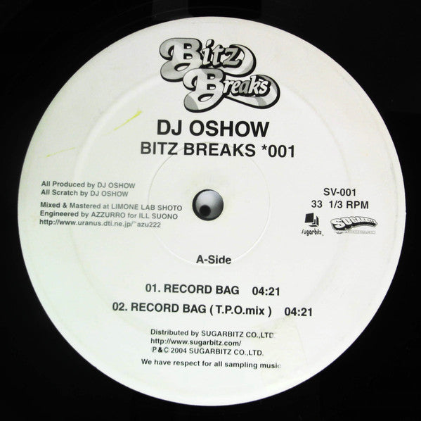 DJ Oshow : Bitz Breaks *001 (12", EP)