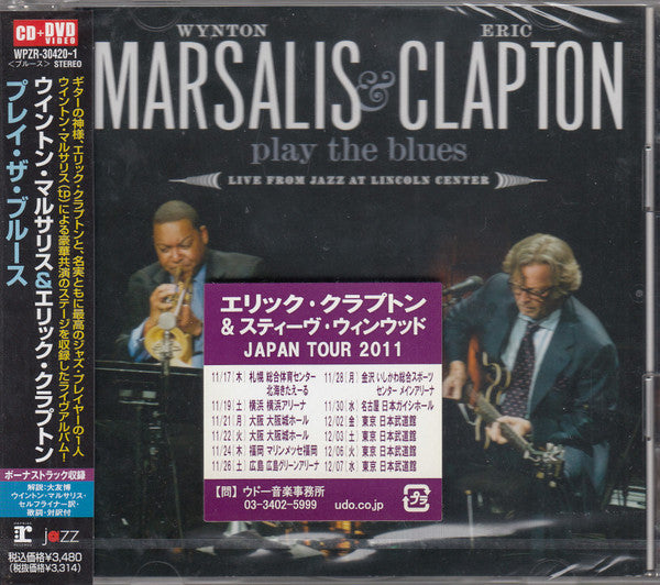 Wynton Marsalis & Eric Clapton : Play The Blues - Live From Jazz At Lincoln Center (CD, Album, RE + DVD-V, Promo)