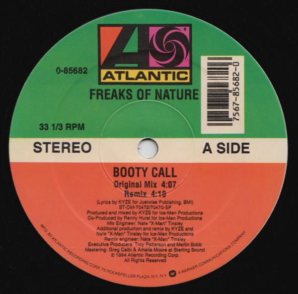 Freaks Of Nature (3) : Booty Call (12")