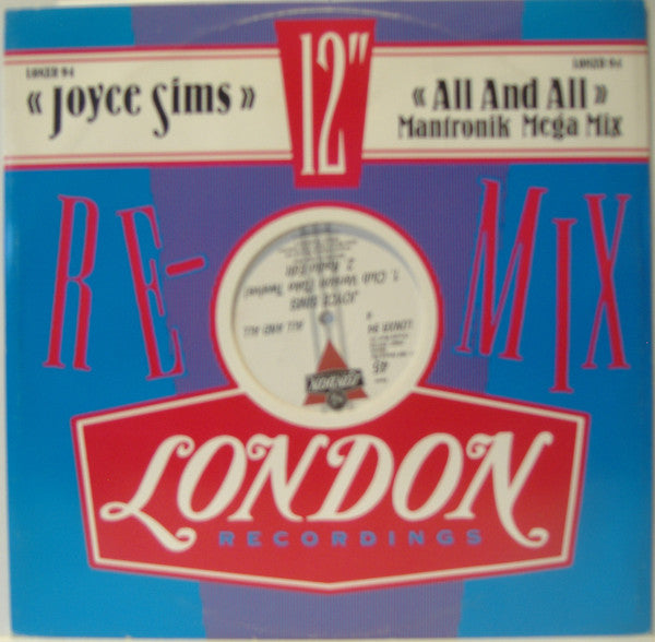 Joyce Sims : All And All (Mantronik Mega Mix) (12", Single)