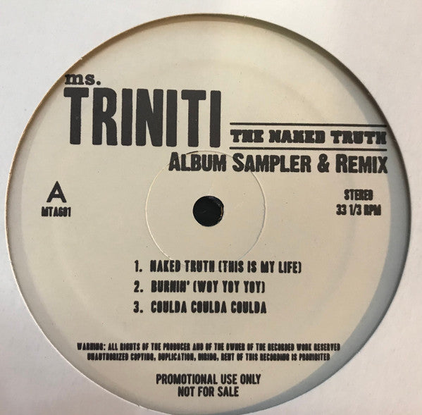 Ms. Triniti : The Naked Truth  (LP, Album, Promo, Smplr)