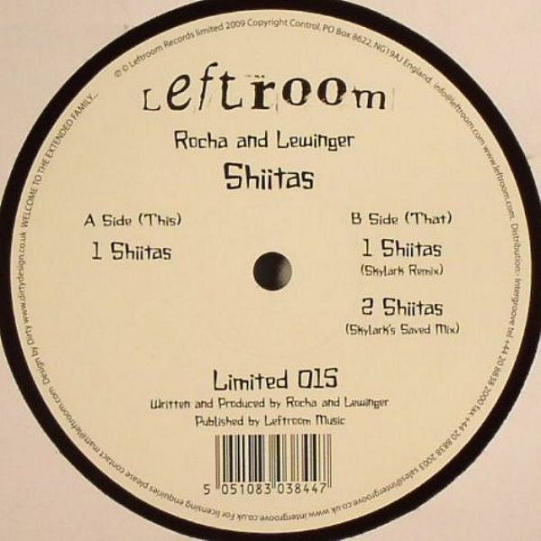 Rocha & Lewinger : Shiitas (12")