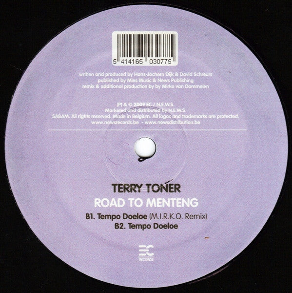 Terry Toner : Road To Menteng (12")