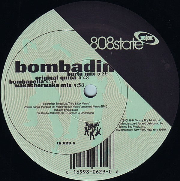 808 State : Bombadin (12", Maxi)