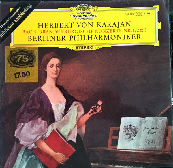 Herbert von Karajan, Berliner Philharmoniker - Johann Sebastian Bach : Brandenburgische Konzerte Nr. 1, 2 & 3 (LP, RE)