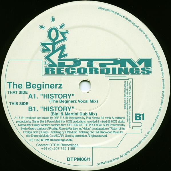 The Beginerz : History (12", Single)