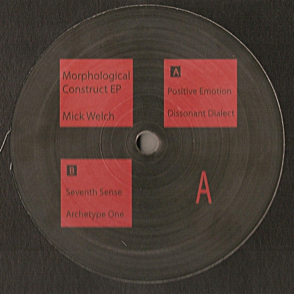 Mick Welch : Morphological Construct EP (12", EP, Ltd)