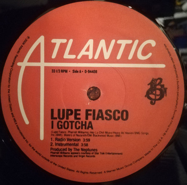 Lupe Fiasco : I Gotcha (12")