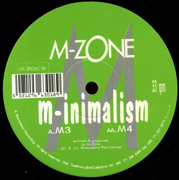 M-Zone : M-inimalism (12")