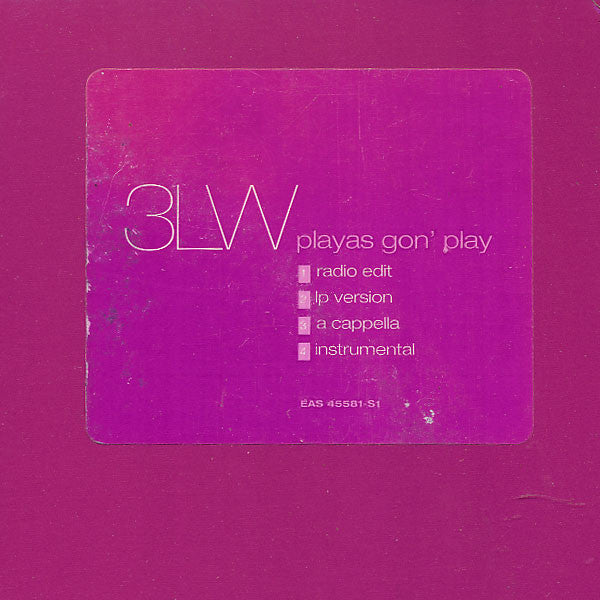 3LW : Playas Gon' Play (12", Promo)